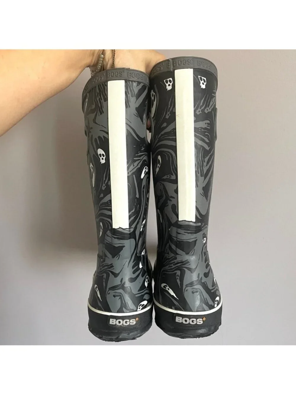 Bogs Spooky Ghosts Rain Boots - Big Kid's 6US / 39EU